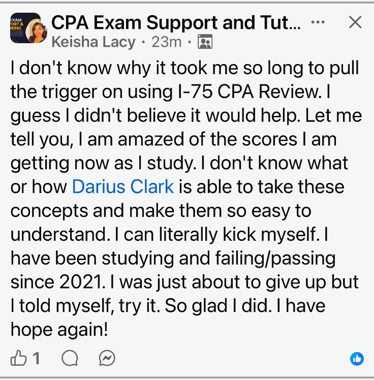 Keisha Lacy social proof